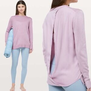 Lululemon Still At Ease Sweater Pullover Lavender Pink